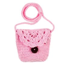 Borsa Rosa Uncinetto Carole