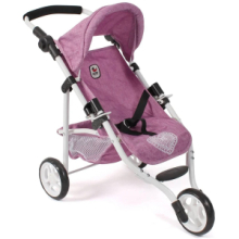 Passeggino Bambole Lola Rosa con Cuore Bianco