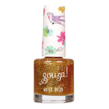 Smalto Unghie Trasparente Glitter Oro