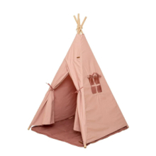 Tenda Teepee Rosa con Tappeto