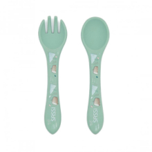 Promo Set Forchetta e Cucchiaio in Silicone - Orso