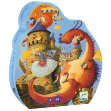 Puzzle - Drago con Cavaliere (54 Pezzi)