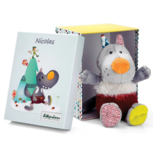 Peluche Lupo Nicholas con Scatola