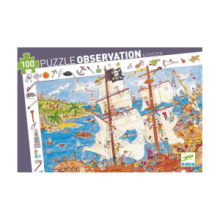 Puzzle Osservazione con Poster - Pirati (100 Pezzi)